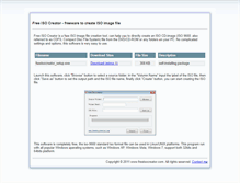 Tablet Screenshot of freeisocreator.com